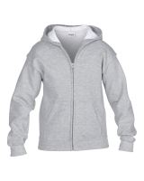 HEAVY BLEND™ YOUTH FULL ZIP Kapucnis felső SWEATSHIRT Sport Grey